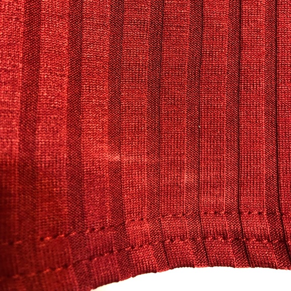 Boohoo Burgundy Red Crop Top - Picture 7 of 8